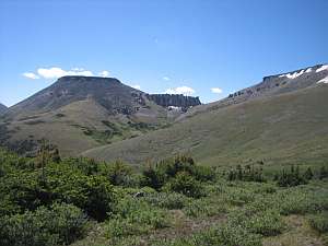 La Garita Halfmoon crags.